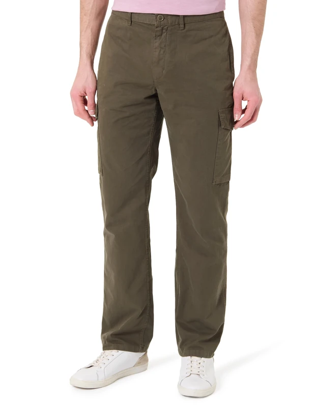 Tommy Hilfiger Men Denton LW Twill Cargo MW0MW39695 Cargo, Khaki, 33W / 32L