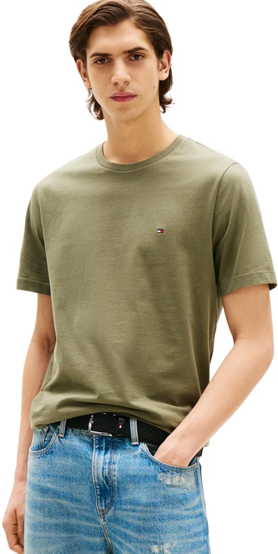 Tommy Hilfiger Men's Regular Fit Solid T-Shirt - Green, S