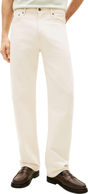 Tommy Hilfiger Men Relaxed River RGD GMD MW0MW41893 Other Jeans, White, 33W / 36L