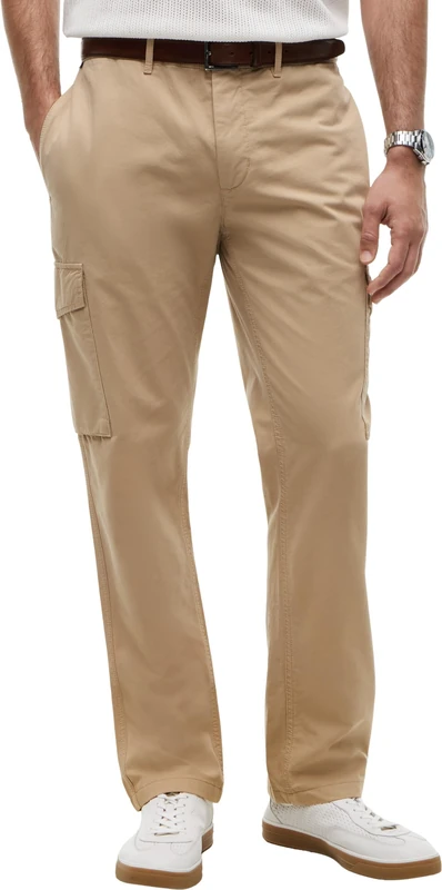 Tommy Hilfiger Men Denton LW Twill Cargo MW0MW39695 Cargo, Khaki, 30W / 36L - Image 1