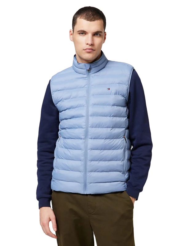 Tommy Hilfiger Men PACKABLE RECYCLED VEST MW0MW37677 Vest, BLUE, XS