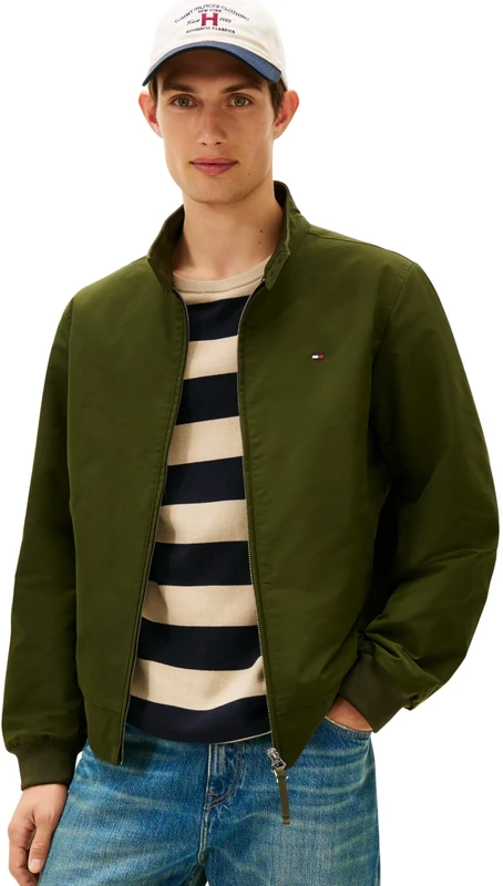 Tommy Hilfiger Men HARRINGTON JACKET MW0MW37647 Other Jackets, GREEN, XL