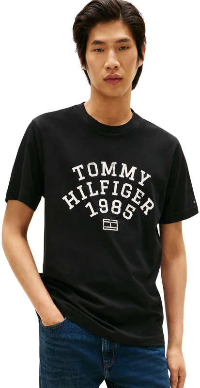 Tommy Hilfiger Men Hilfiger Arch TEE MW0MW41470 S/S T-Shirt, Beige, XXL
