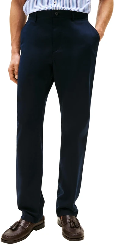 Tommy Hilfiger Men Mercer Essential Twill MW0MW40263 Chino, Blue, 38W / 28L
