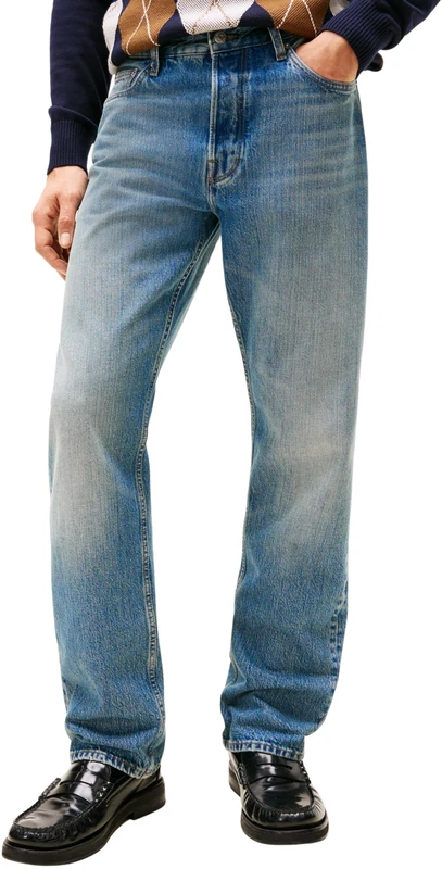 Tommy Hilfiger Men Regular Straight Dover Tye Blue MW0MW42806 Straight, Denim, 38W / 29L