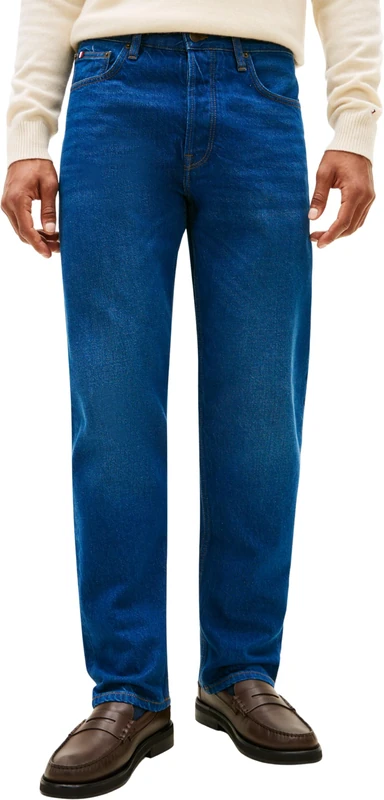 Tommy Hilfiger Men Regular Straight Dover OLY Blue MW0MW42805 Straight, Denim, 36W / 36L