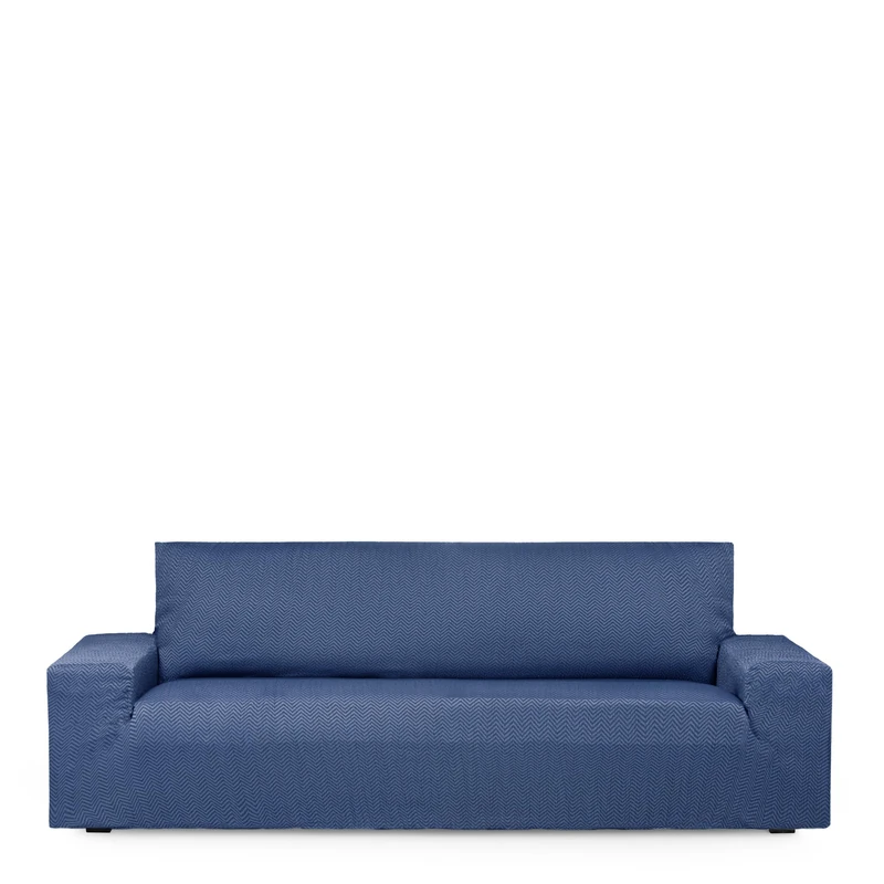 Eysa Luz Stretch Sofa Cover 4 Seater Blue
