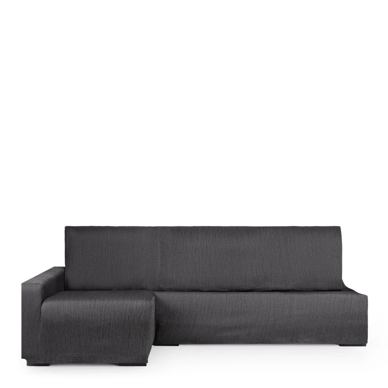 Eysa Luz Sofa Cover for Chaise Longue Bed Left Side Anthracite