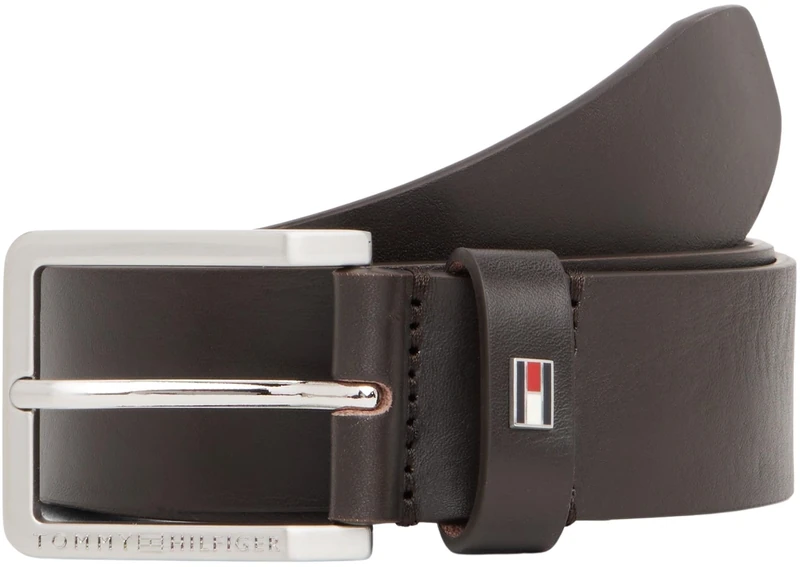 Tommy Hilfiger Men's OLIVIER 3.5 EXT AM0AM13755 Fixed Belt, BROWN, 85