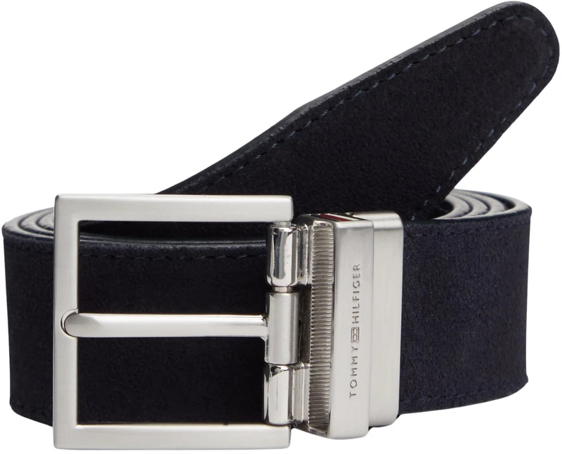 Tommy Hilfiger Men's HUDSON REV 3.5 AM0AM13945 Reversible Belt, BLACK, 115