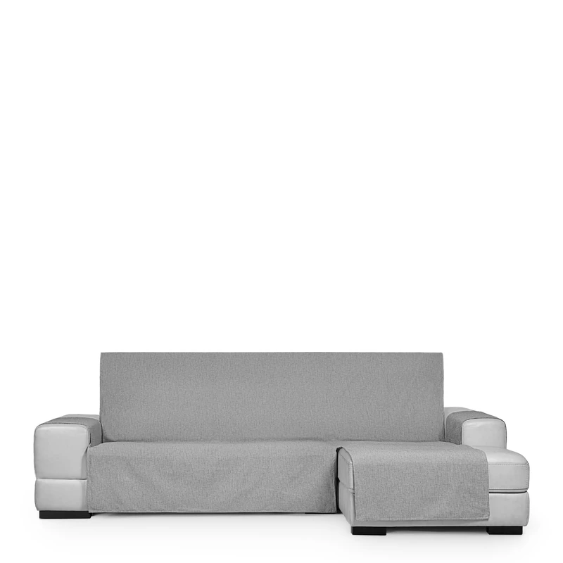 Eysa Genna Stain Resistant Sofa Cover for Chaise Longue Extra Right Side Light Grey