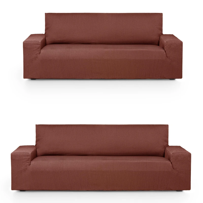 Eysa Luz Elastic Sofa Cover Pack Duo 3 + 2 Seater Caldera Colour
