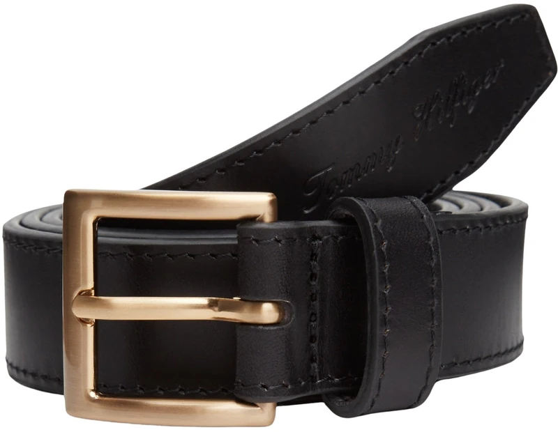 Tommy Hilfiger Men's TH SOHO 3.0 AM0AM14067 Fixed Belt, BLACK, 85