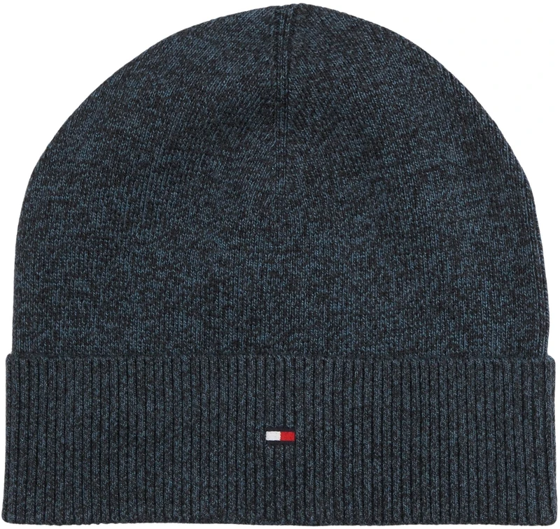Tommy Hilfiger Men's TH Flag Lightweight Beanie AM0AM14068 Beanie, Blue, One Size