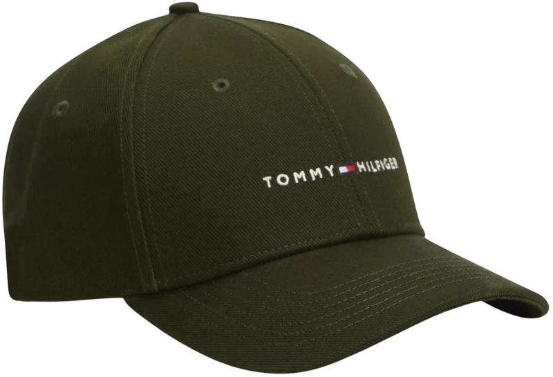 Tommy Hilfiger Men's TH Foundation HCT 6 Panel Cap AM0AM14045 Cap, Green, One Size