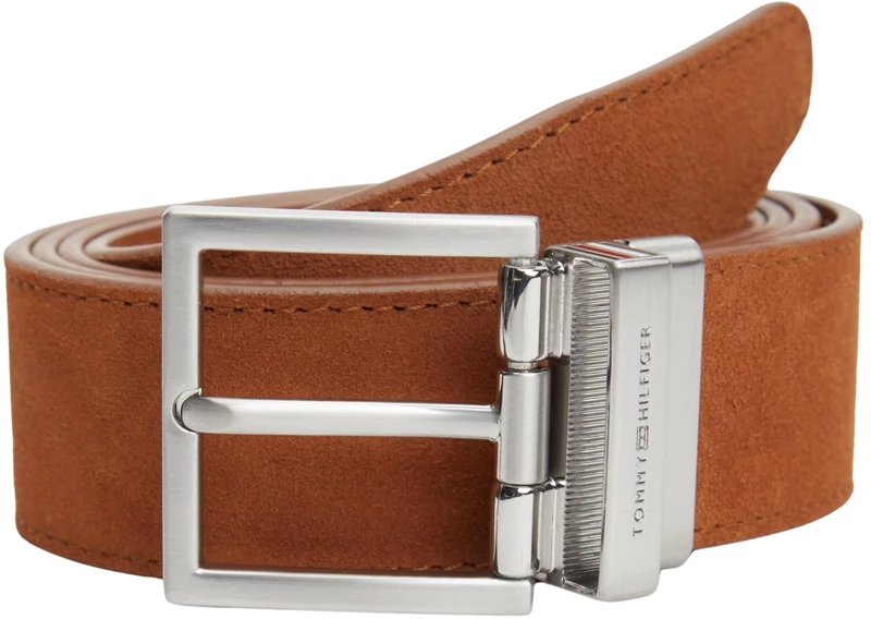 Tommy Hilfiger Men's HUDSON REV 3.5 AM0AM13945 Reversible Belt, BROWN, 105