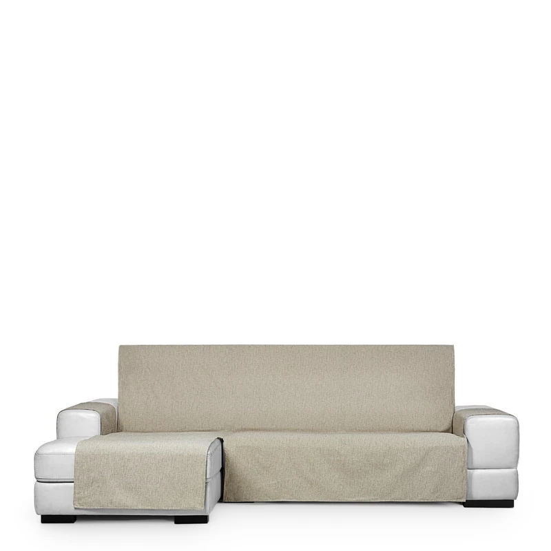 Eysa Genna Stain Resistant Sofa Cover for Chaise Longue Mini Left Side Linen