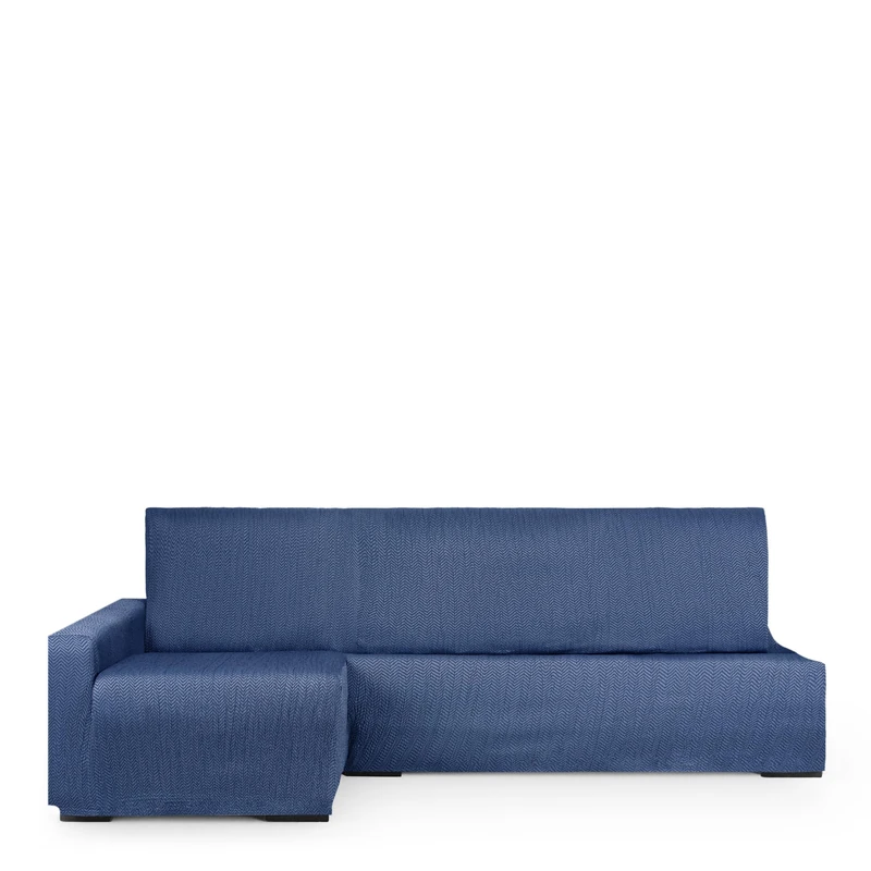 Eysa Light Sofa Cover for Chaise Longue Bed Left Side Blue