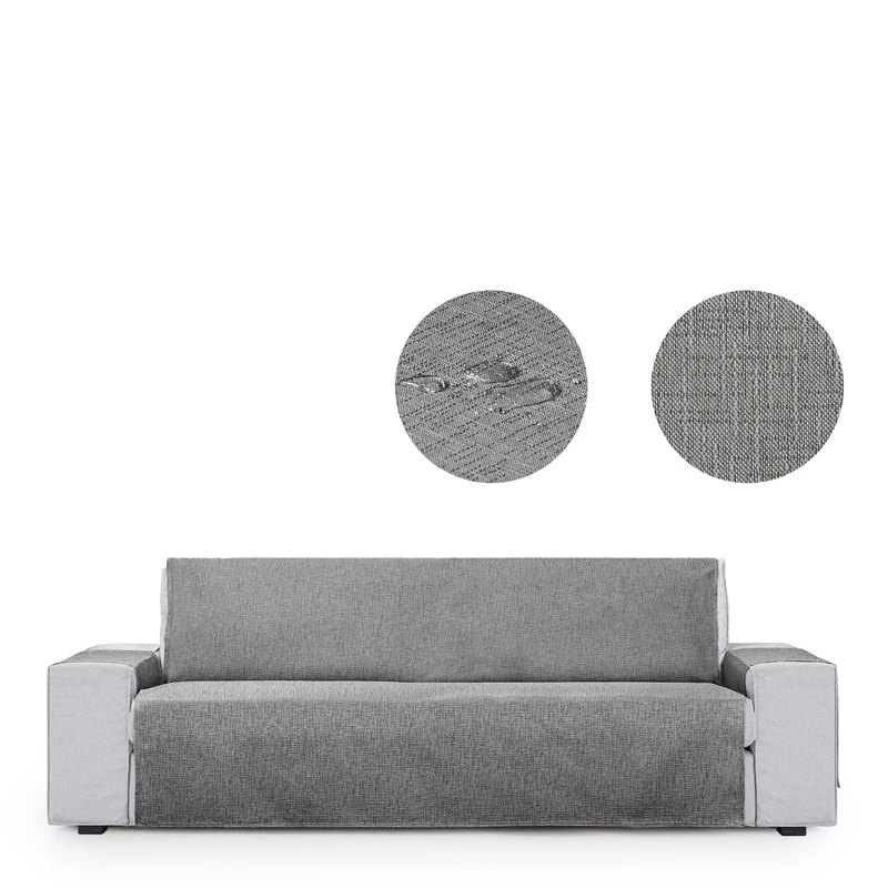 Eysa Genna Sofa Cover Practical Stain Resistant 2 Seater Grey