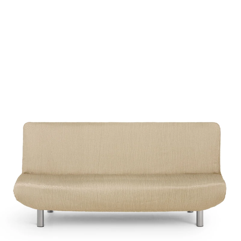Eysa Luz Elastic Sofa Cover for Sofa Clic-Clac 3 Seater Beige - Image 1