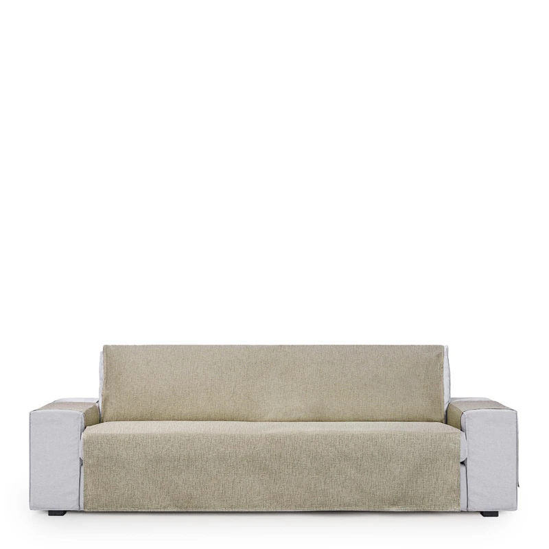 Eysa Genna Sofa Cover Practical Stain Resistant 2 Seater Beige