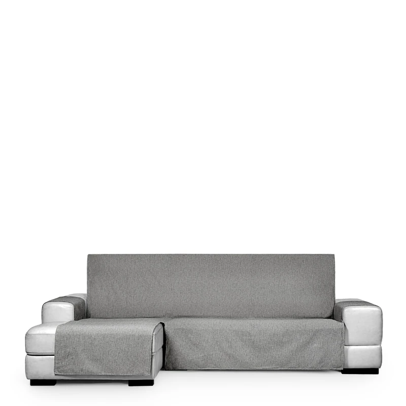 Eysa Genna Stain Resistant Sofa Cover for Chaise Longue Extra Left Side Grey