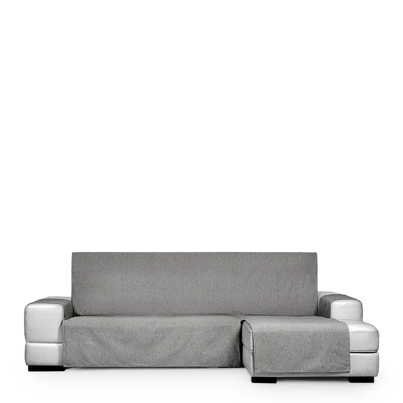 Eysa Genna Stain Resistant Sofa Cover for Chaise Longue Extra Right Side Grey