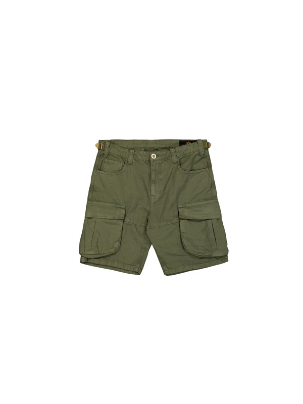 Alpha Industries Men's Canvas Cargo Short, Dark Olive, 36W