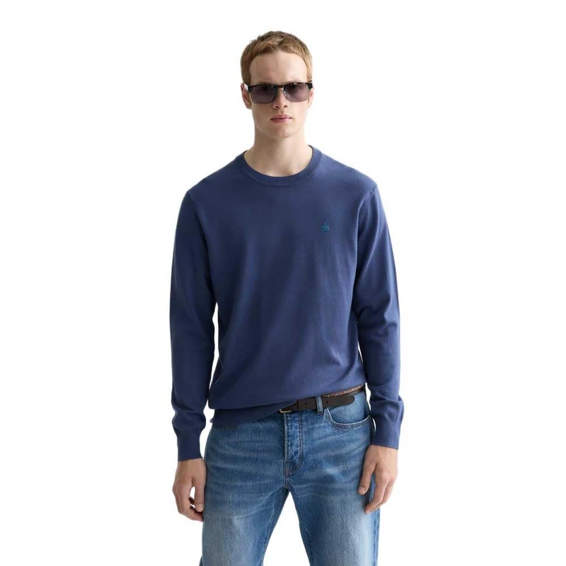 Scotch & Soda Men's Essential Crewneck Sweater, Oceana, M