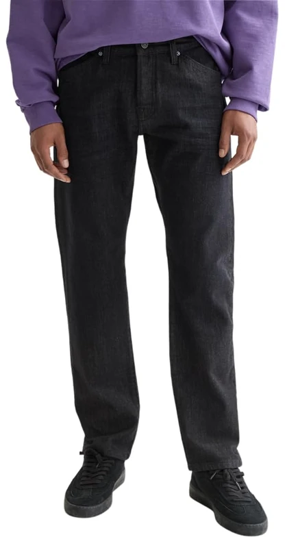 Scotch & Soda Men's The Zee Straight-Leg Jeans Casual Trousers, Stay Dark, 29-30