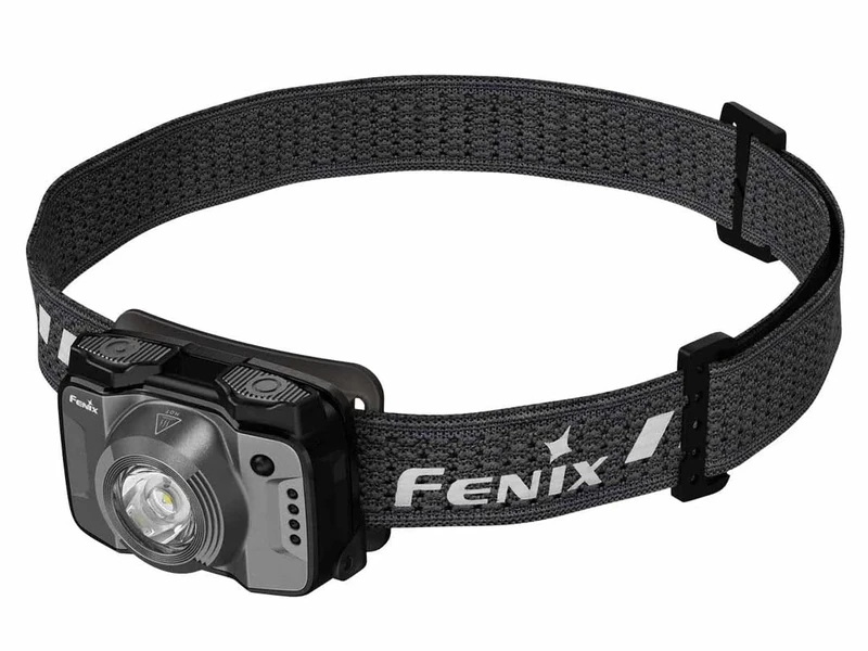 Fenix HL12R V2.0 Grey Rechargeable Outdoor Headlamp | 500 Lumen | 125m | 112 Hrs Max | 500 Lumen White Spotlight with Secondary 1 Lumen Red Beam | IP66