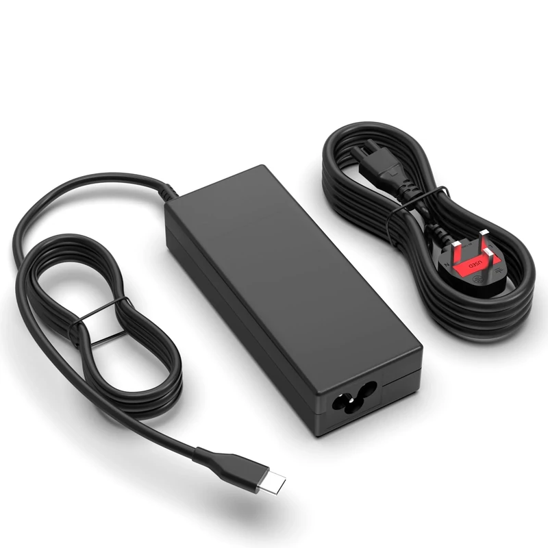 GVKRLXZ 100W USB C Universal Laptop Charger Compatible with Lenovo Thinkpad HP Dell Acer Asus Google MSI LG Samsung Huawei, ROG Ally, Steam Deck, Chromebook and MacBook Pro/Air All USB-C Devices