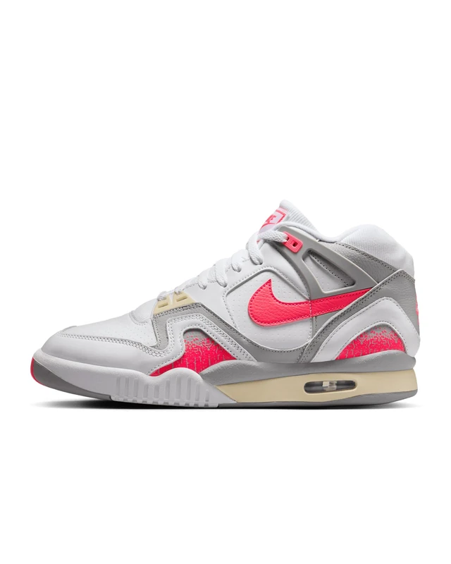 NIKE Men's Air Tech Challenge 2 Sneaker, White Racer Pink Lt Smoke Grey, 7.5 UK