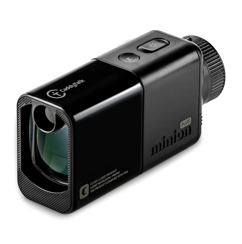 CaddyTalk Minion Plus Laser Golf Rangefinder, Black