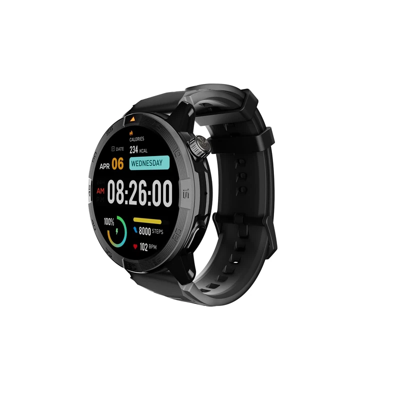 AGM Legion Pro Flagship Rugged Smart Watch with Offline Maps, Bluetooth Calling, AMOLED Gorilla Glass Display, 24/7 Health Tracking, GPS DIY Dial, 5 ATM Waterproof Multi-Sport Fitness Watch, 2 Bands - Image 1