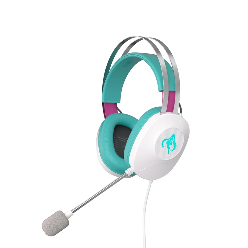 ASUS TUF Gaming H1 Gen II Hatsune Miku Edition (Wired USB-A50mm, 40 mm Essence Drivers, Virtual 7.1 Surround Sound, TeamSpeak-Certified mic, Lightweight 297g, for PC, PS5)