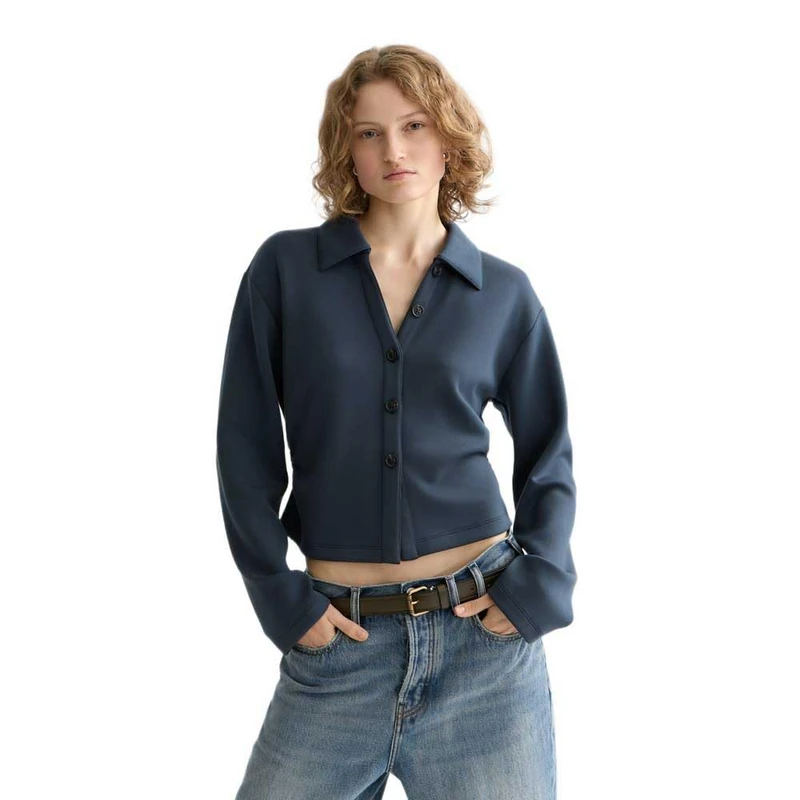 Scotch & Soda Women's Modal Shirt, Carbon V470, XL
