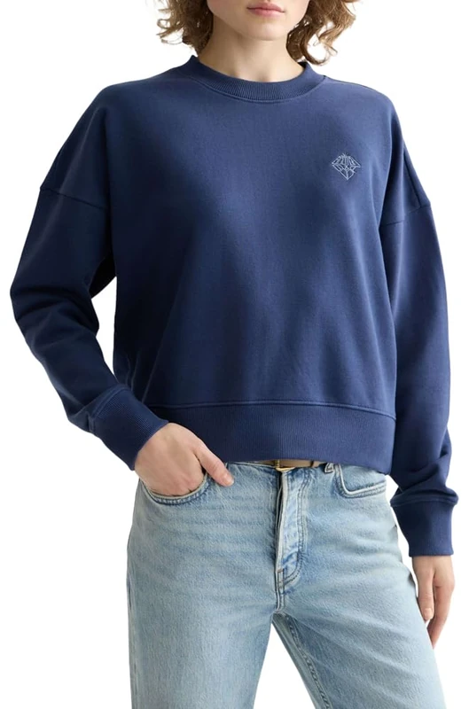 Scotch & Soda Women's Embroidered Logo Sweatshirt, Oceana V479, M