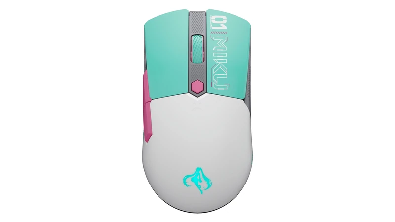 ASUS TUF Gaming Mini Wireless Mouse Hatsune Miku Edition, 65-gram Wireless Gaming Mouse That Features tri-Mode connectivity, a 12,000dpi Sensor, 100-million-click lifespan switches, PTFE Mouse feet