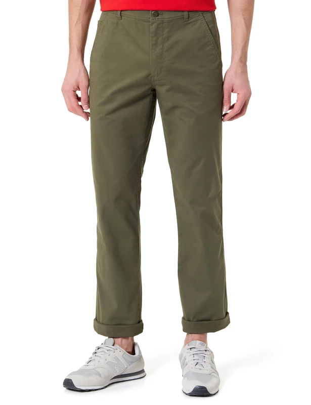 Calvin Klein Men's Cotton Signature Slim Chino Pant LV040EM628 Chino, Beige (Fatigue), 31W / 29L