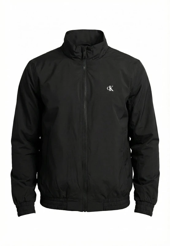 Calvin Klein Men's LS RIPSTOP PADDED HARRINGTON JKT LV04RE515G Jackets, BLACK (Black), XL
