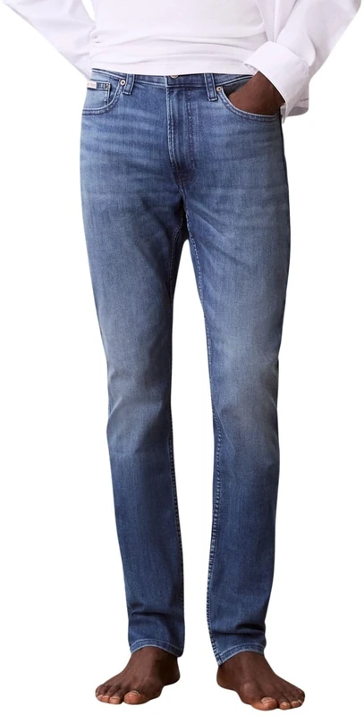 Calvin Klein Men's Jeans Skinny Embers Mid Rise, Blue (Embers), 40W/30L
