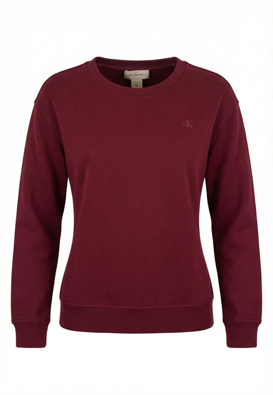 Calvin Klein Women's LS ARCHIVE LOGO FRENCH TERRY RLX LV047B236G Sweatshirts, PURPLE (Berry Glaze), L