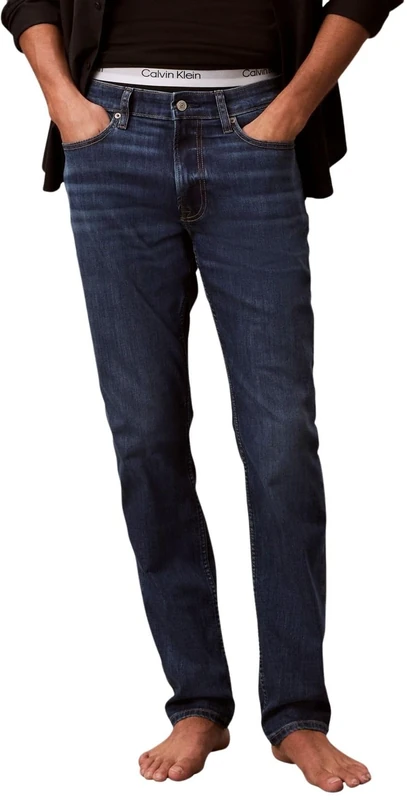 Calvin Klein Men's Slim Dark Irving Jean LV04RE777G Jeans, Blue (Dark Irving), 42W / 30L
