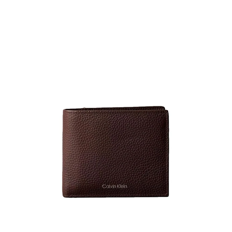Calvin Klein Men's FOIL Emboss EW Billfold W Coin LV04D1138G Wallets, Brown (Ck Dark Brown), One Size