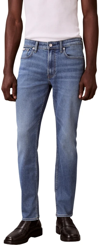 Calvin Klein Men's Slim Faded Clearwater Jean LV04RE776G Jeans, Blue (Faded Clearwater), 29W / 34L