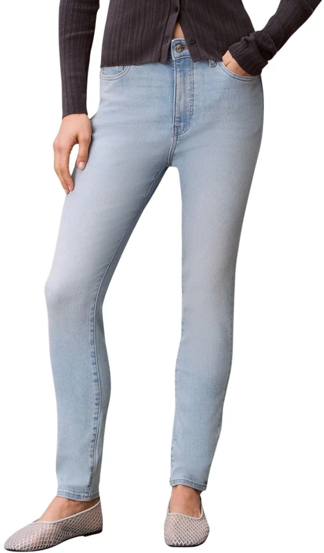 Calvin Klein Women's Jeans High Rise Blue Rain Skinny Fit, Blue (Blue Rain), 32W/30L