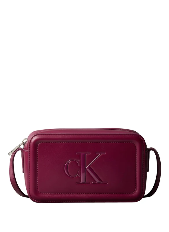 Calvin Klein Women's BOLD CK CAMERA BAG LV04F3220G Crossover, Red (Alluring Pink), One Size