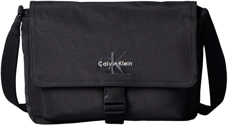 Calvin Klein Men's BOLD FLAP MESSENGER LV04D3321G Messenger, Black (Black), One Size