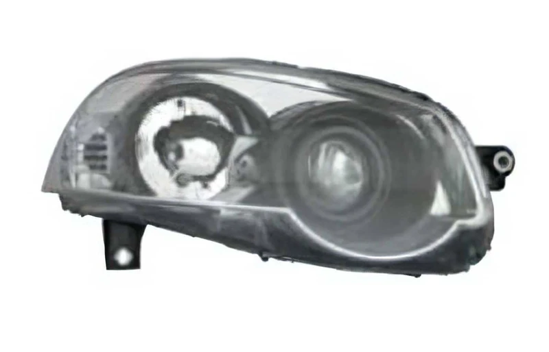PROPOSTEONLINE Headlamp made for Siena/Strada PICK-UP passenger side H1-H1 halogen with manual adjustment Black Parable 51878370